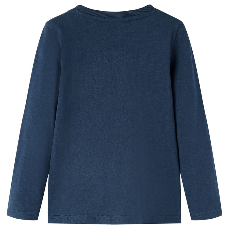 Vidaxl Child's Shirt à manches longues 92 Bleu marine mixte