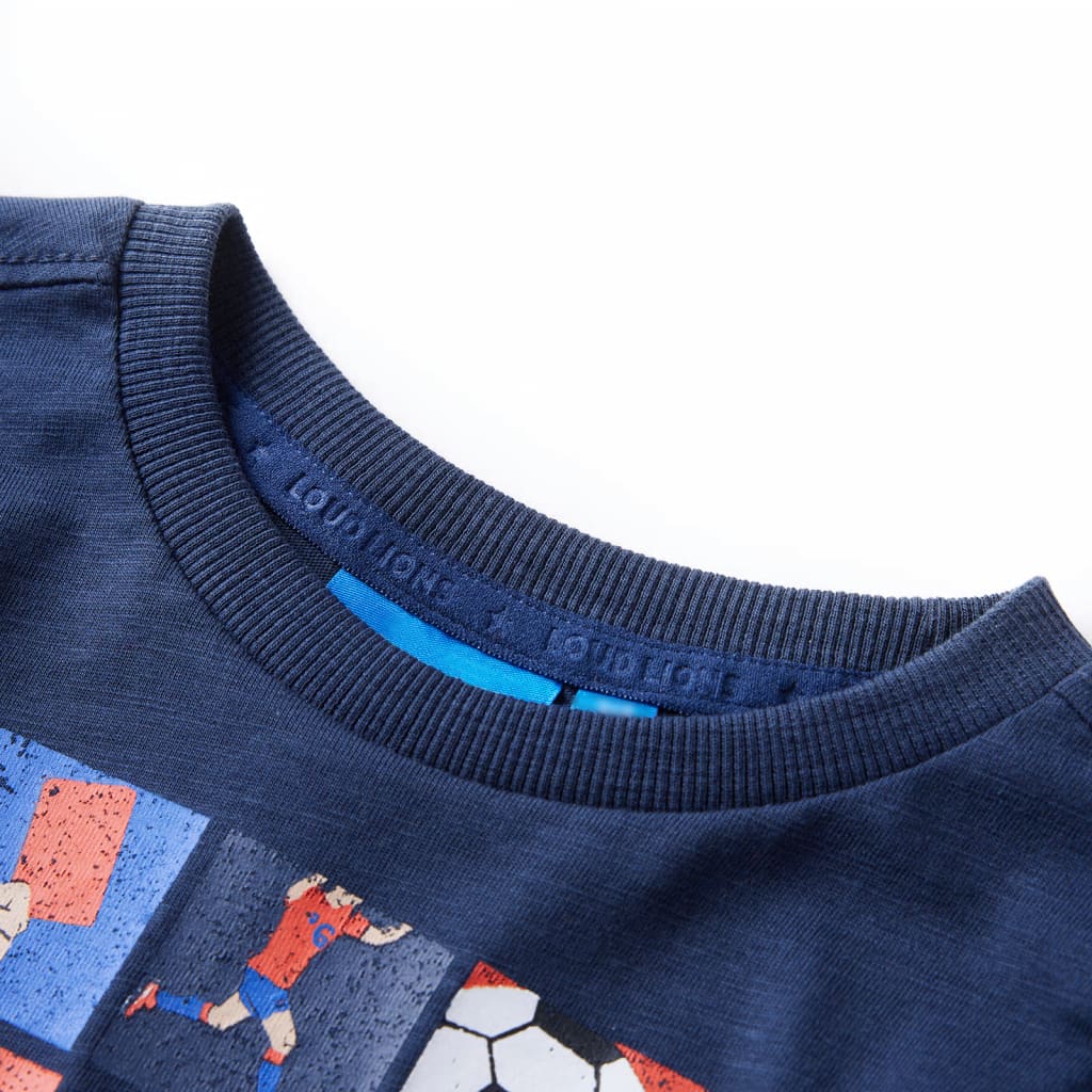 Vidaxl Child's Shirt à manches longues 92 Bleu marine mixte