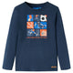 Vidaxl Child's Shirt à manches longues 104 bleu marine mixte