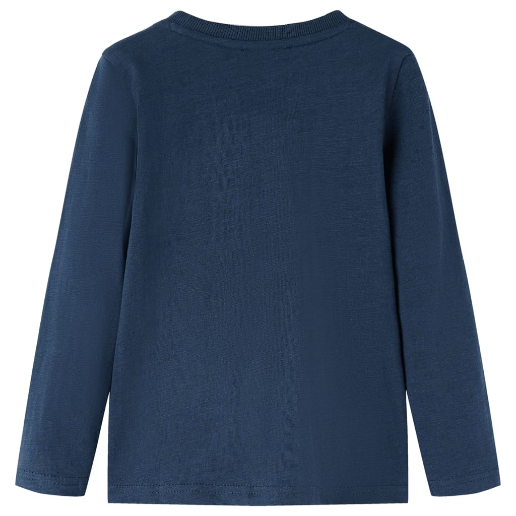 Vidaxl Child's Shirt à manches longues 128 Bleu marine mixte