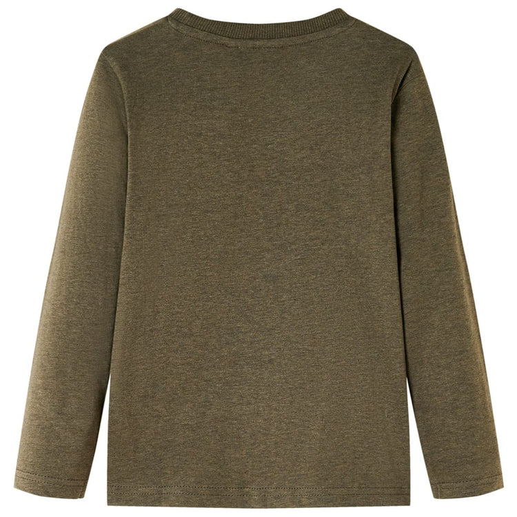 Vidaxl Child's Shirt à manches longues 104 Kakikleur mixte