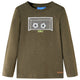 Vidaxl Child's Shirt à manches longues 116 Kakikleur mixte