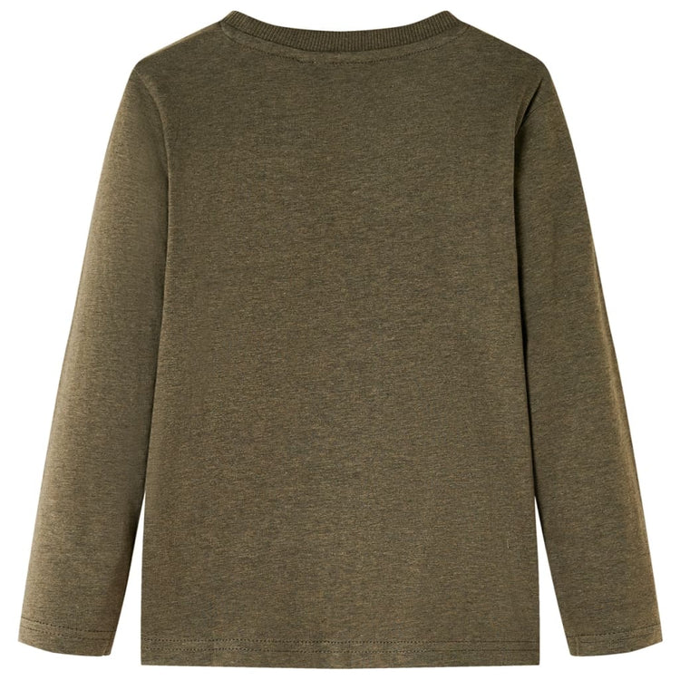 Vidaxl Child's Shirt à manches longues 116 Kakikleur mixte