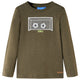 Vidaxl Child's Shirt à manches longues 128 Kakikleur mixte