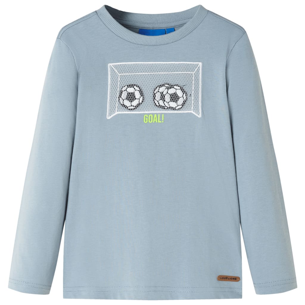 Vidaxl Child's Shirt à manches longues 116 bleu clair
