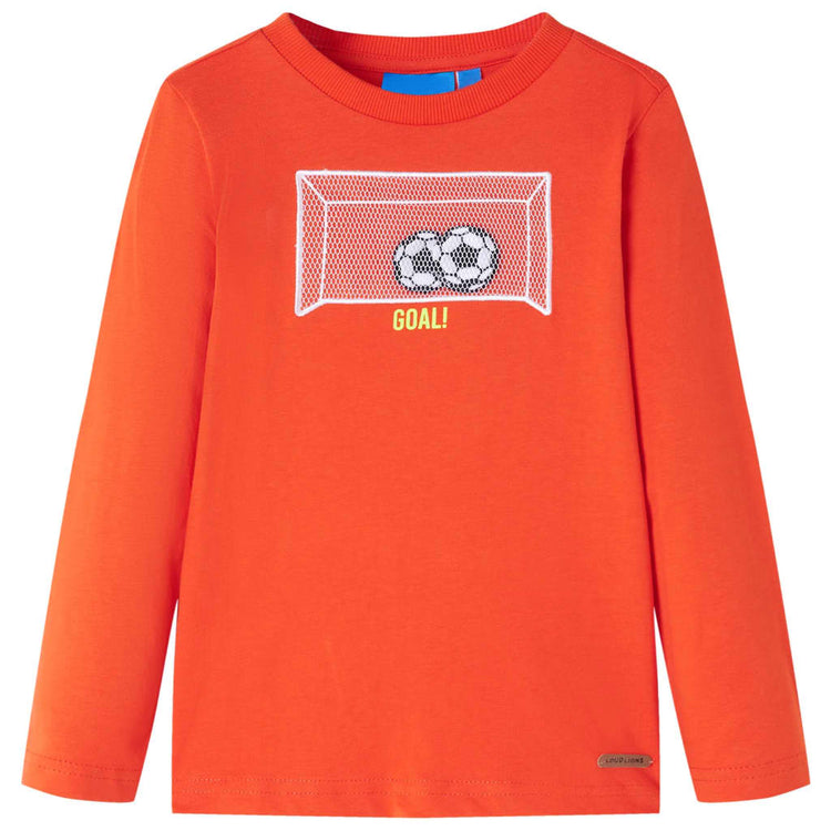 Vidaxl Children's Shirt à manches longues 104 orange vif