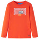 Vidaxl Child's Shirt à manches longues 116 Orange vif