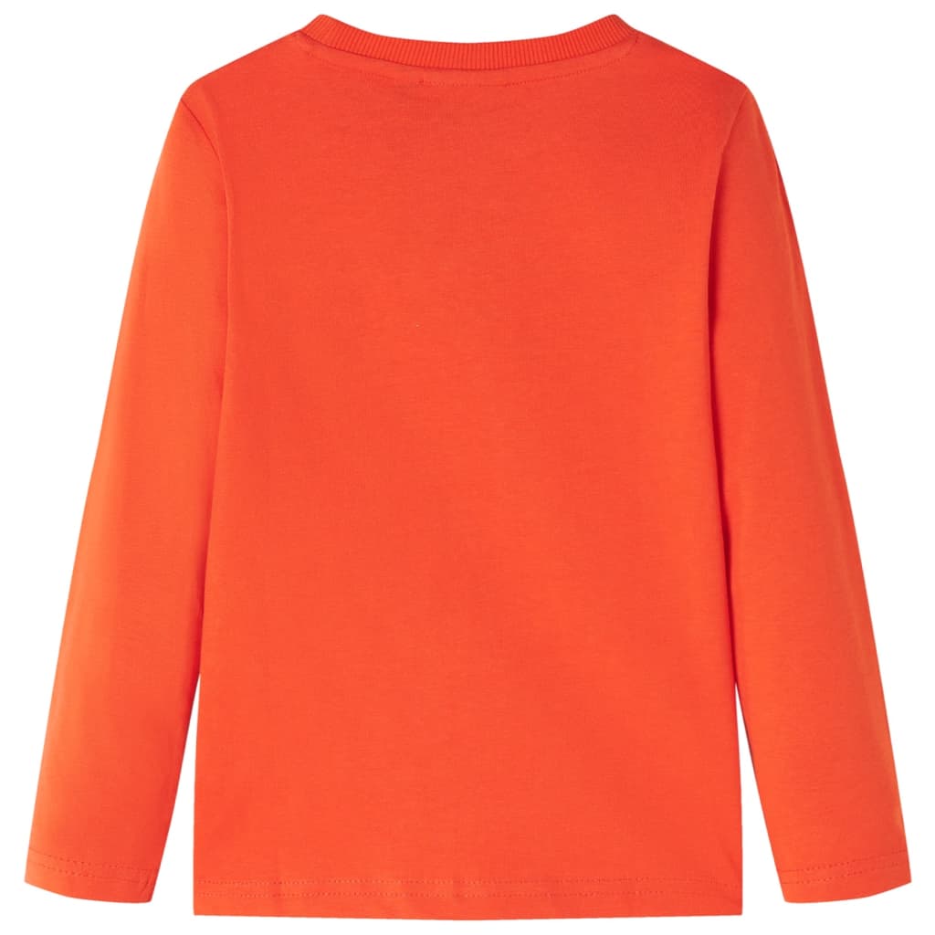 Vidaxl Child's Shirt à manches longues 128 ORANGE BRIGHT