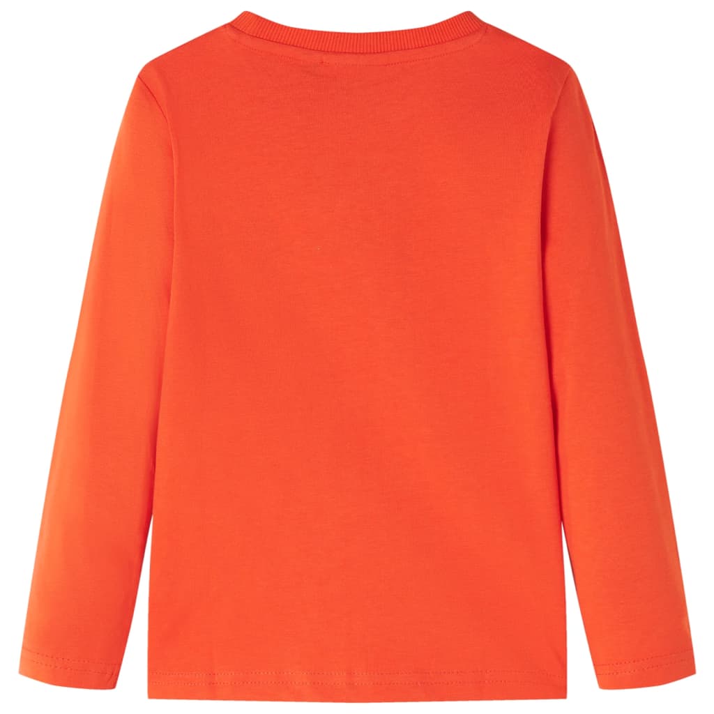 Vidaxl Child's Shirt à manches longues 140 orange vif
