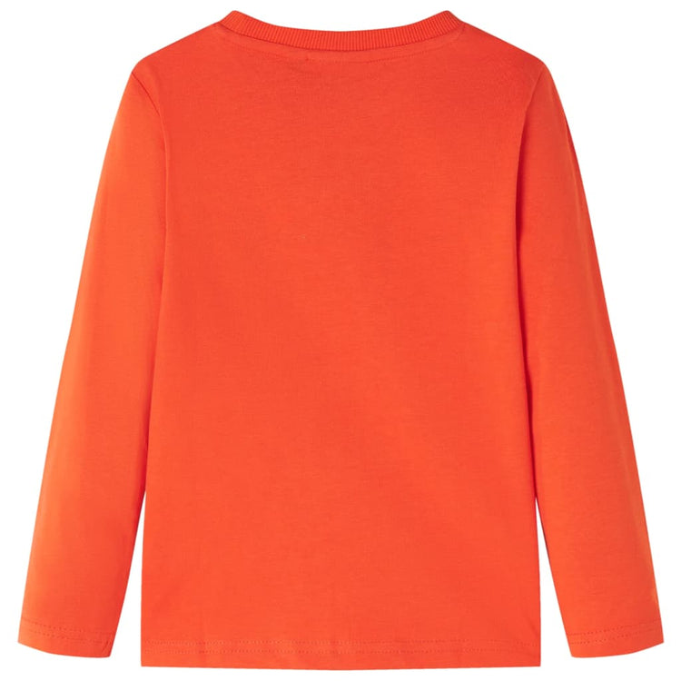 Vidaxl Child's Shirt à manches longues 140 orange vif