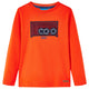 Vidaxl Children's Shirt à manches longues 104 orange vif