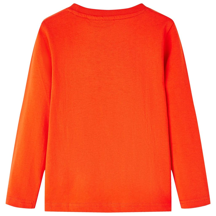 Vidaxl Child's Shirt à manches longues 140 orange vif
