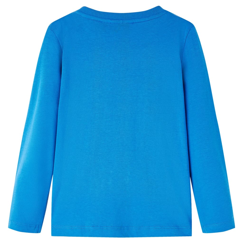 Vidaxl Child's Shirt à manches longues 116 Cobalt Blue