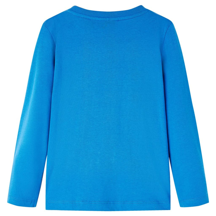 Vidaxl Child's Shirt à manches longues 116 Cobalt Blue