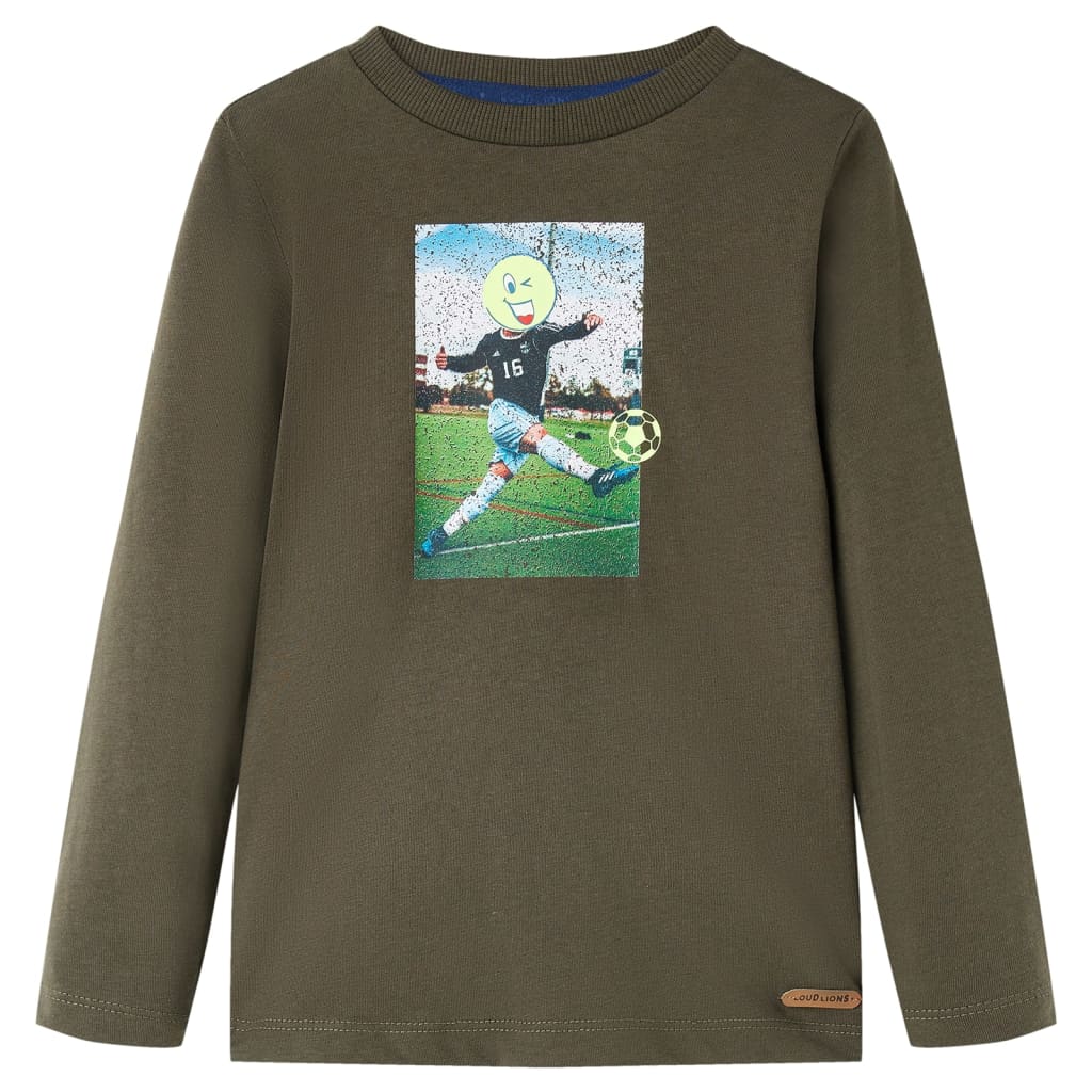 Vidaxl Child's Shirt à manches longues 92 Kakikientig