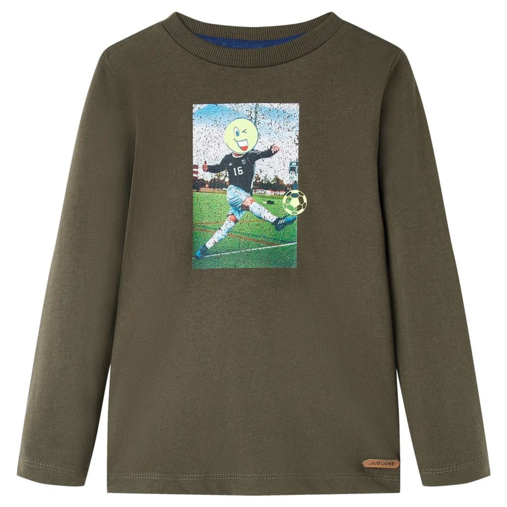 Vidaxl Child's Shirt à manches longues 128 Kakikientig