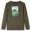 Vidaxl Child's Shirt avec manches longues 140 kack -colored