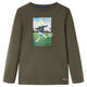 Vidaxl Child's Shirt avec manches longues 140 kack -colored