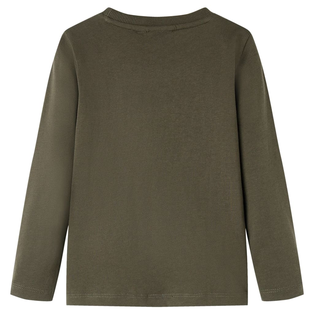 Vidaxl Child's Shirt avec manches longues 140 kack -colored
