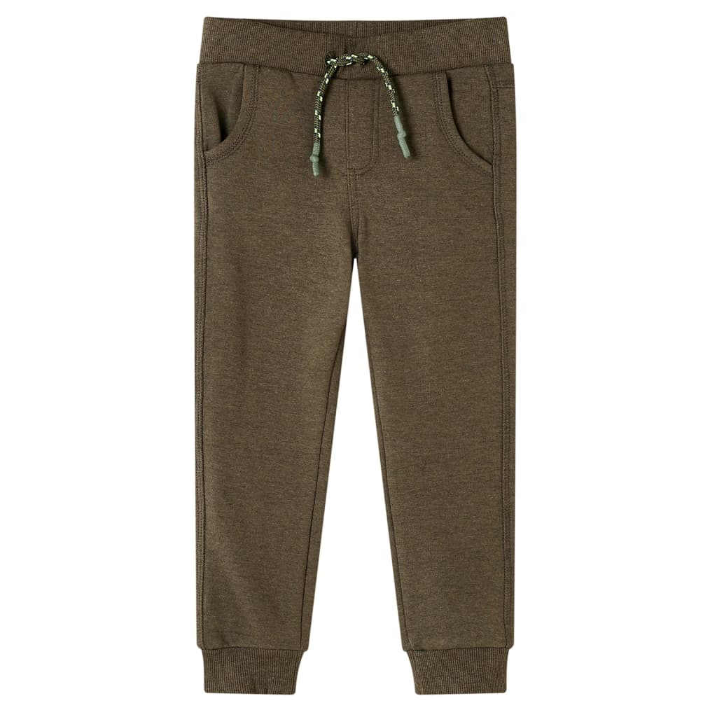 Vidaxl pantalon de jogging pour enfants 140 kakikentig mixte