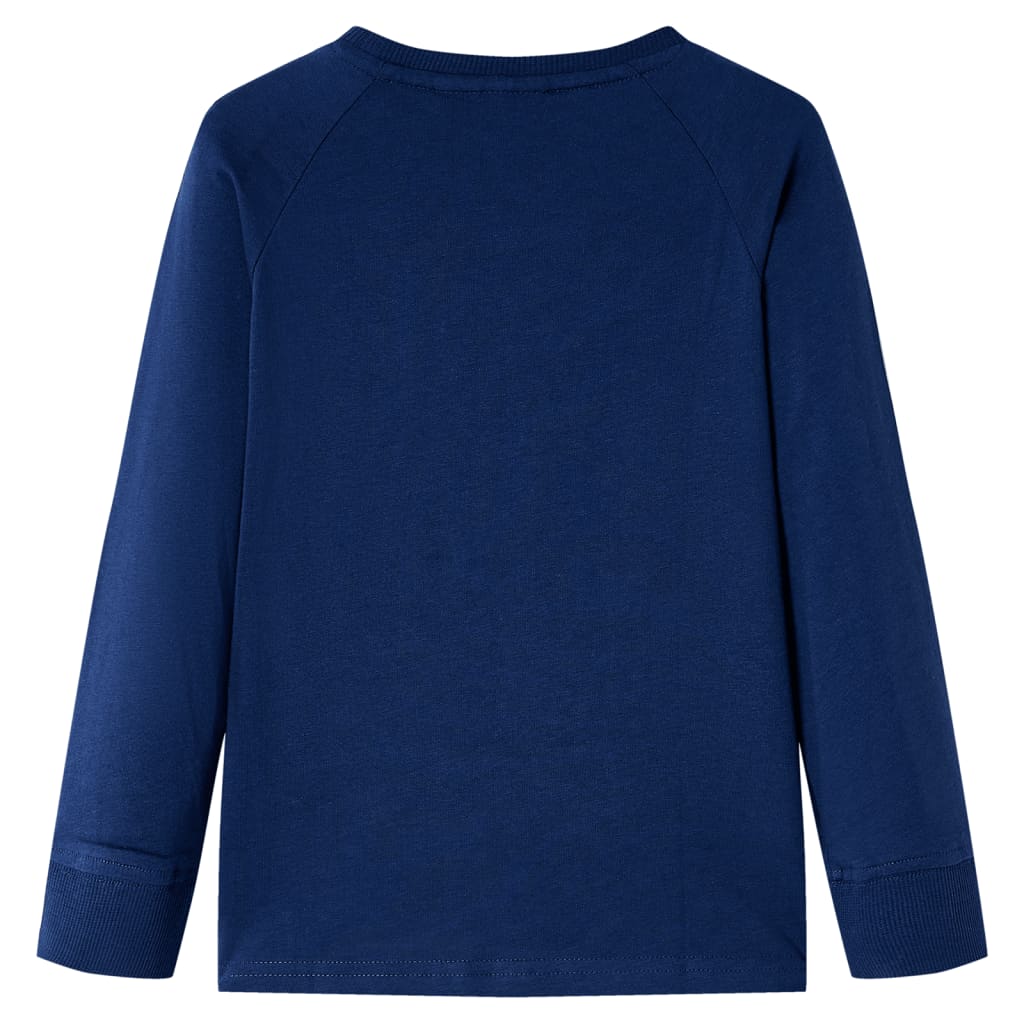 Vidaxl Child's Shirt à manches longues 116 bleu marine