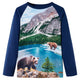 Vidaxl Child's Shirt à manches longues 128 bleu marine