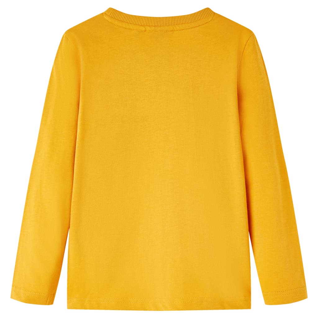 Vidaxl Children's Shirt avec manches longues 104 Ochère -colored