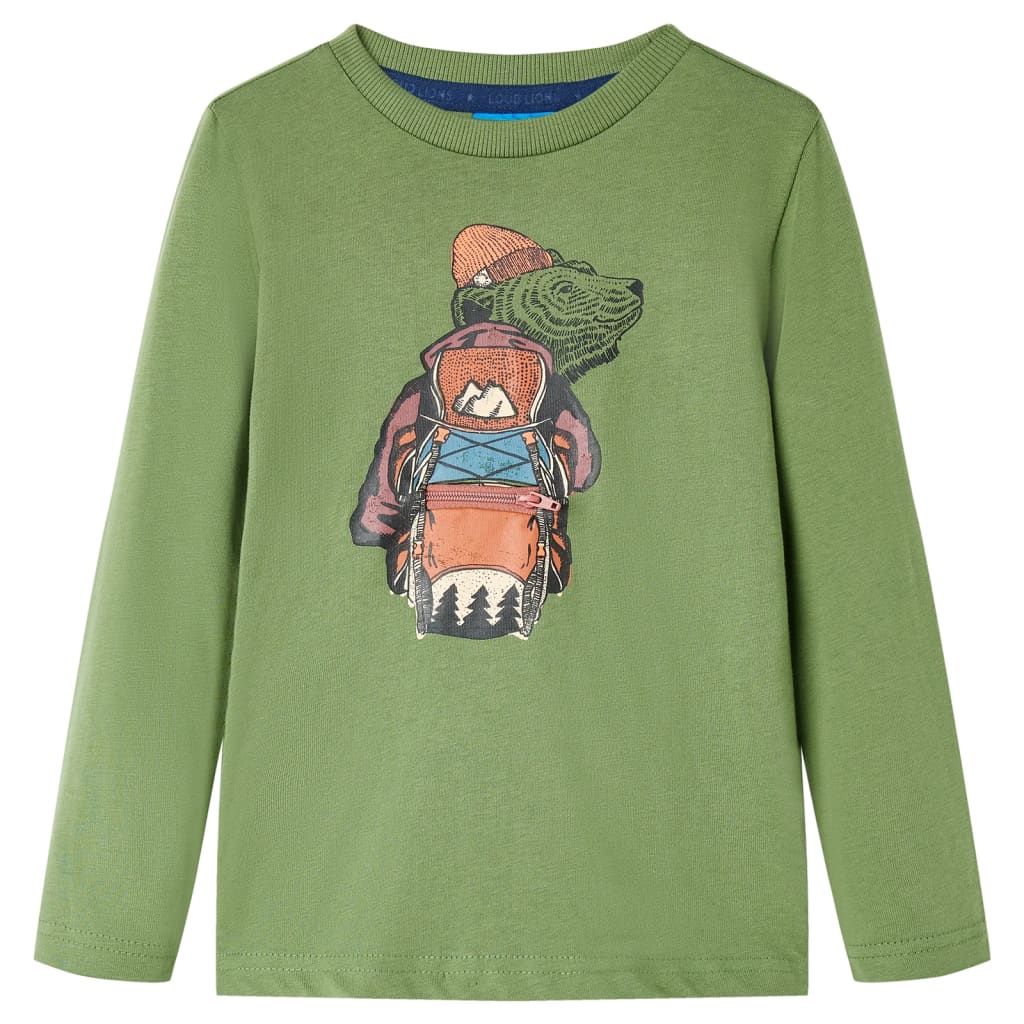 Vidaxl Child's Shirt à manches longues 92 Light Kakikientig