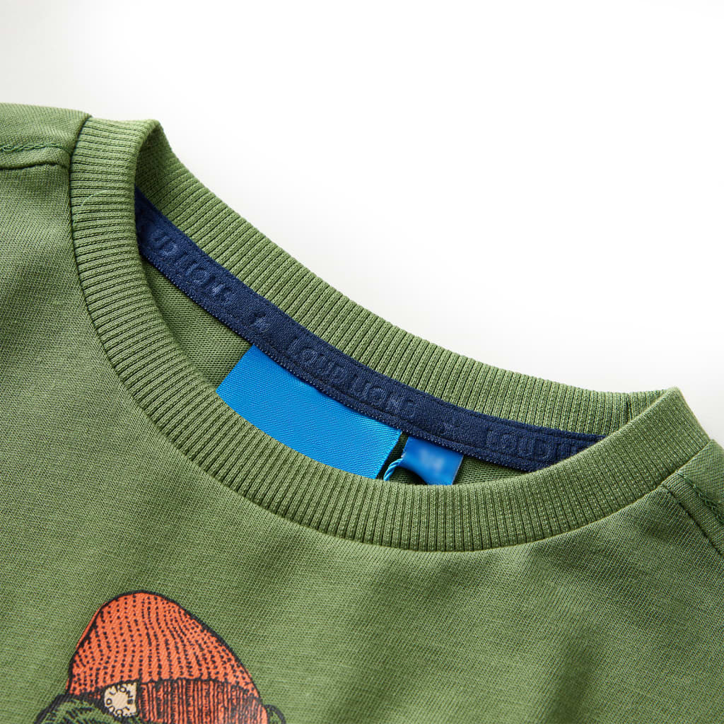 Vidaxl Child's Shirt à manches longues 128 Kakikientig léger