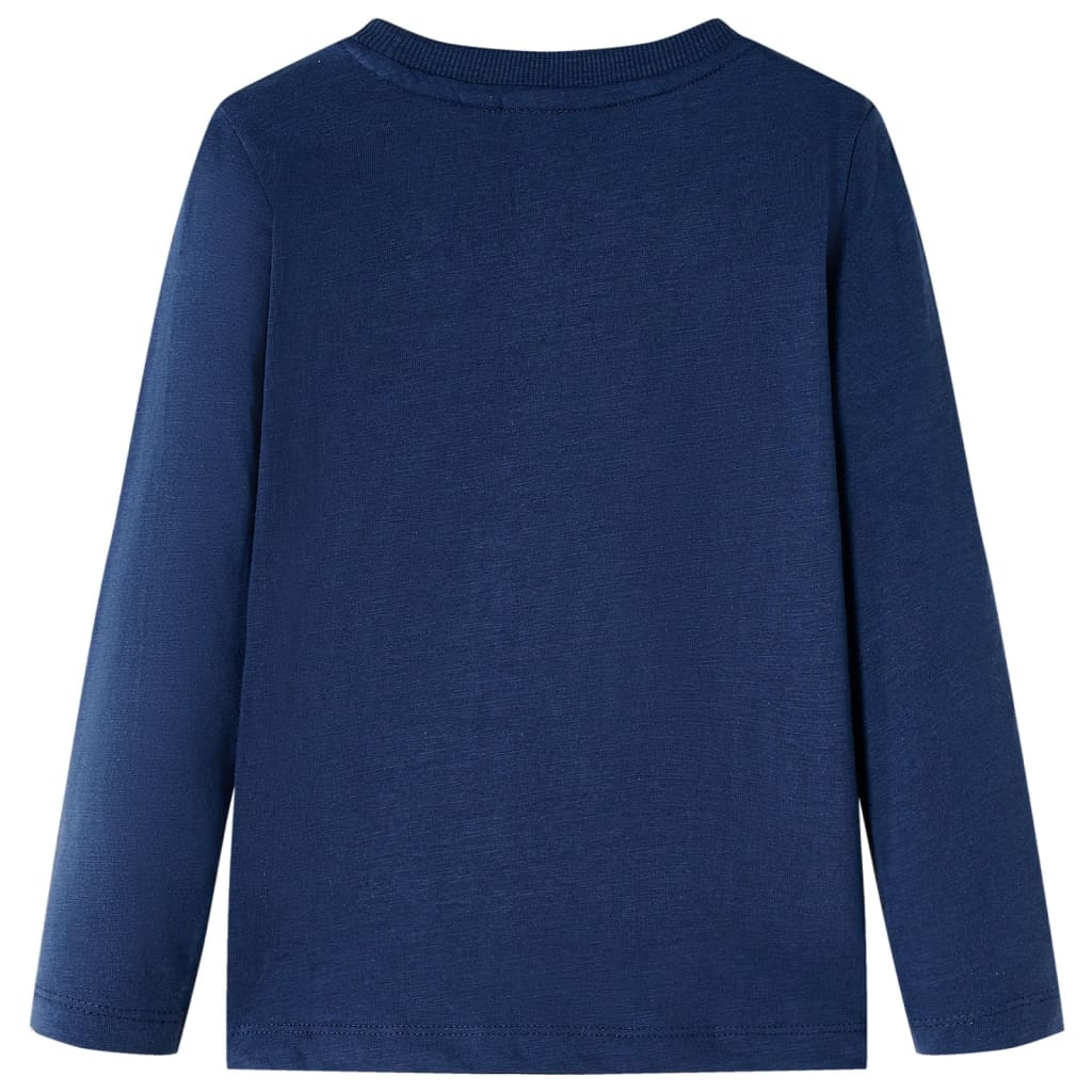 Vidaxl Child's Shirt à manches longues 116 bleu marine mixte