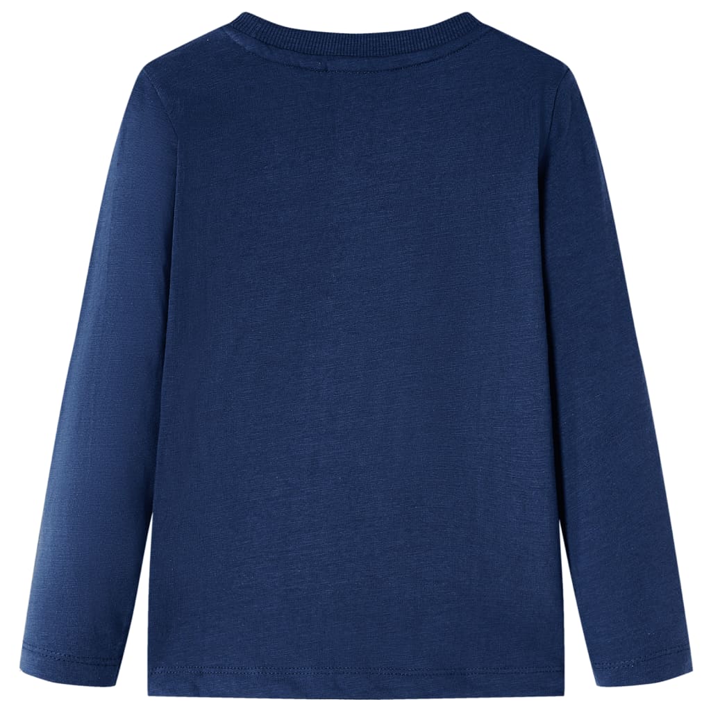 Vidaxl Child's Shirt à manches longues 128 Bleu marine mixte