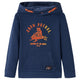 Pull pour enfants Vidaxl avec capuche 128 bleu marine mixte et orange