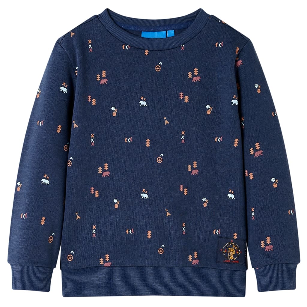 Pull pour enfants Vidaxl 116 Bleu marine mixte