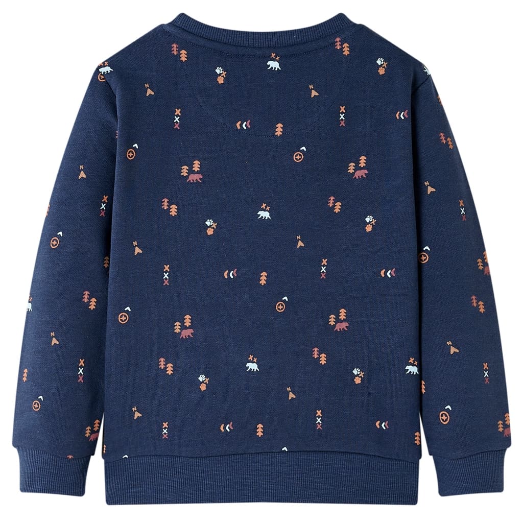 Pull pour enfants Vidaxl 116 Bleu marine mixte