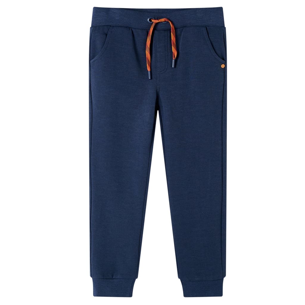 Vidaxl pantalon de jogging pour enfants 116 bleu marine mixte