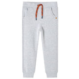Vidaxl pantalon de jogging pour enfants 92 gris mixte - afbeelding 1