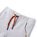 Vidaxl pantalon de jogging pour enfants 92 gris mixte - afbeelding 3