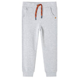 Vidaxl pantalon de jogging pour enfants 104 gris mixte - afbeelding 1