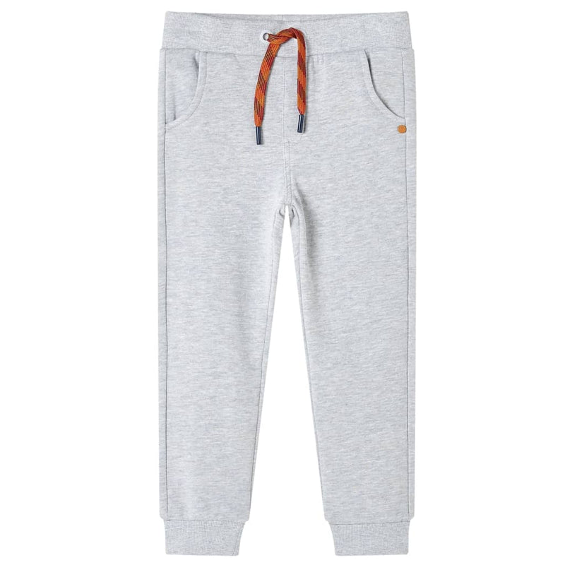 Vidaxl pantalon de jogging pour enfants 128 gris mixte