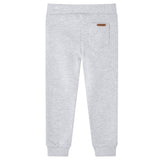 Vidaxl pantalon de jogging pour enfants 128 gris mixte - afbeelding 2