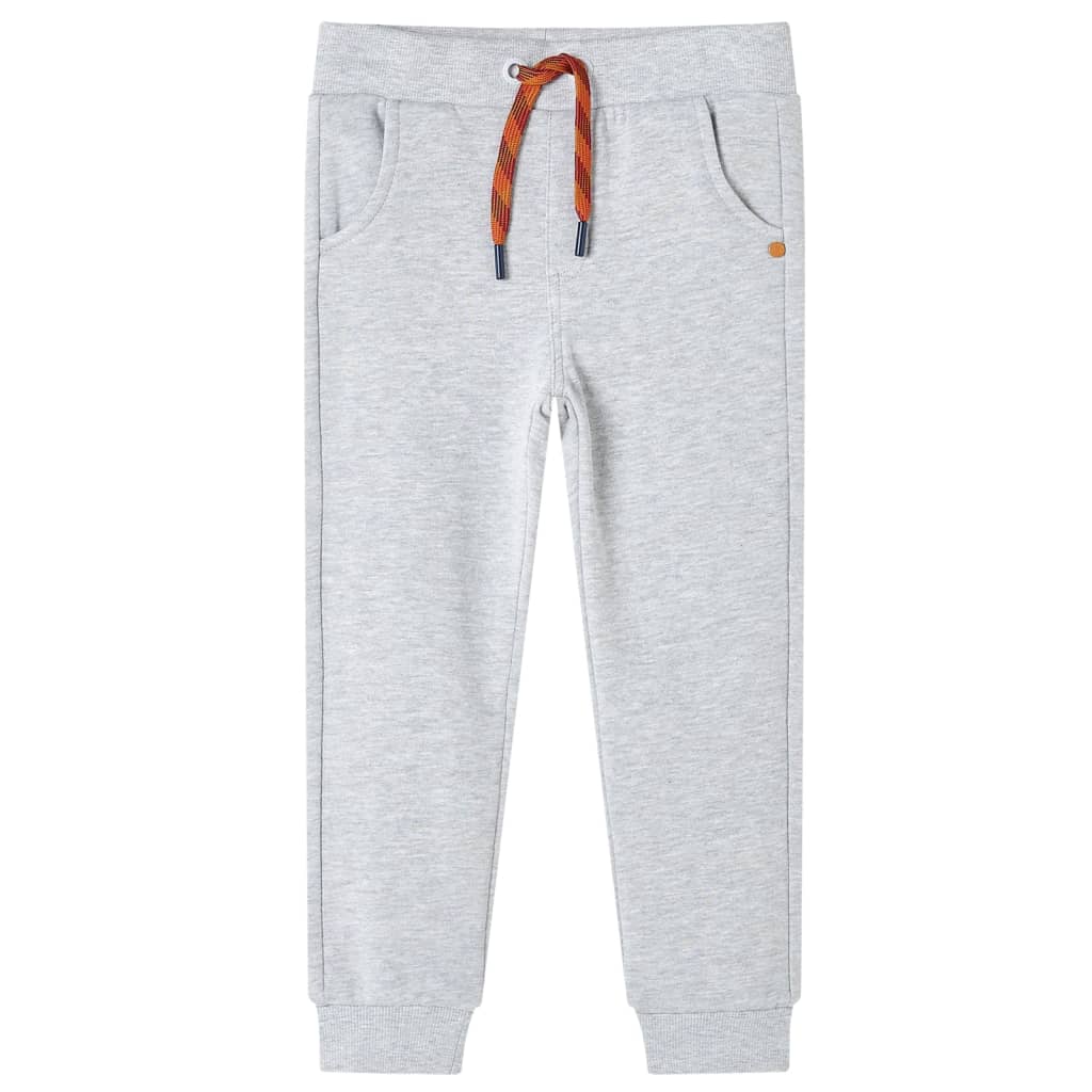 Vidaxl pantalon de jogging pour enfants 140 gris mixte