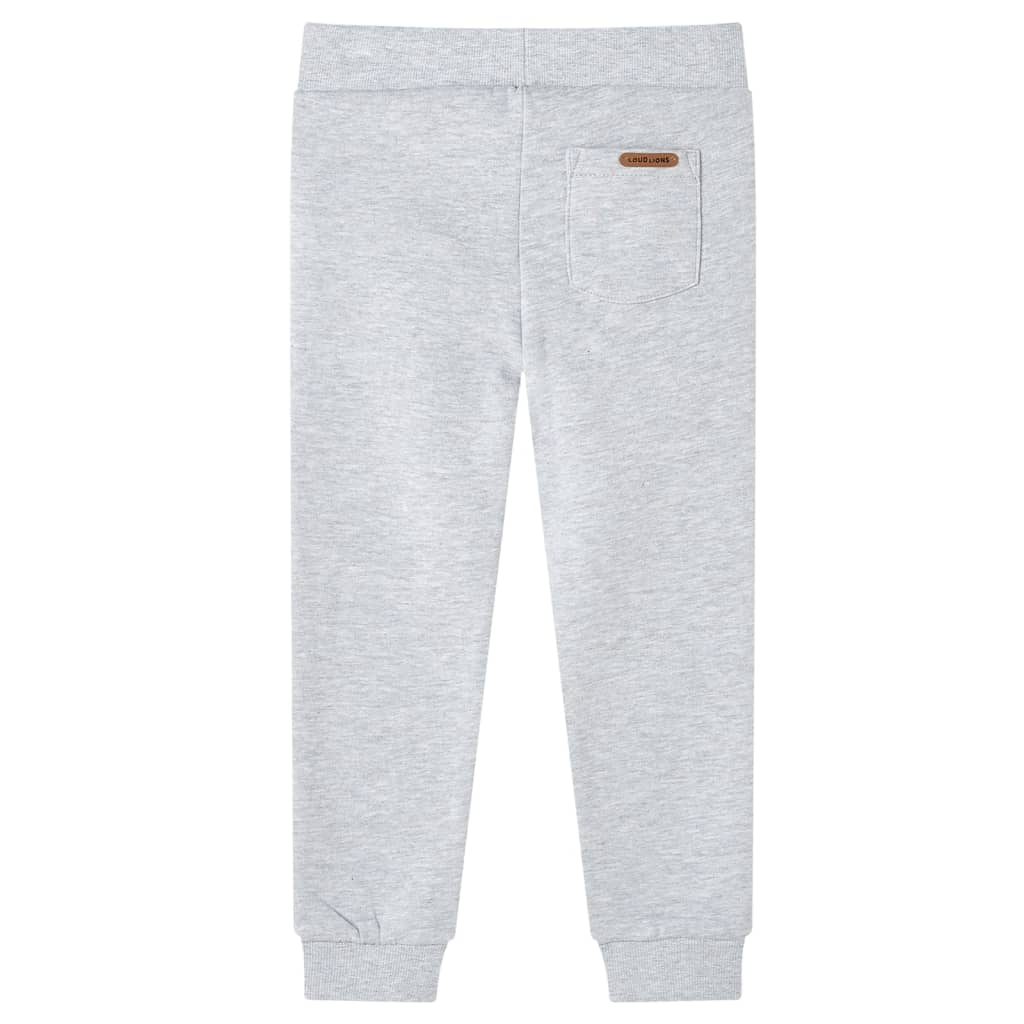 Vidaxl pantalon de jogging pour enfants 140 gris mixte