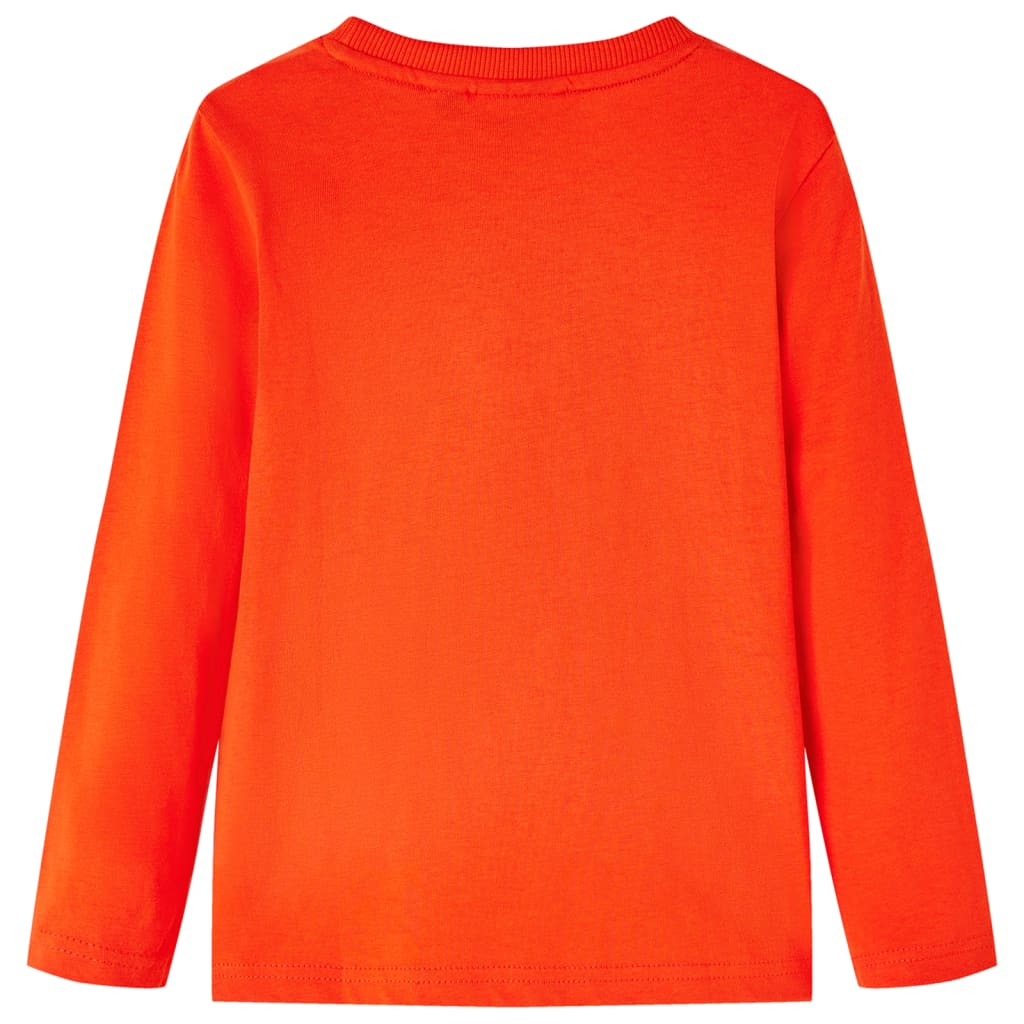 Vidaxl Children's Shirt with Long Manches 104 Brightroranje