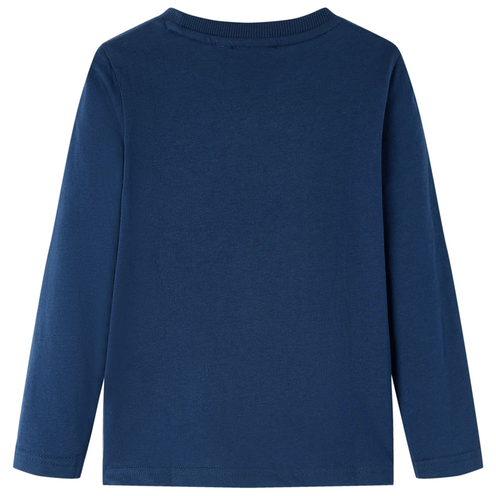 Vidaxl Child's Shirt à manches longues 104 bleu marine