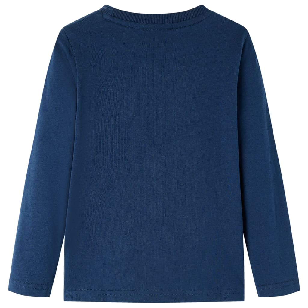 Vidaxl Child's Shirt à manches longues 116 bleu marine