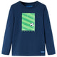 Vidaxl Child's Shirt à manches longues 128 bleu marine