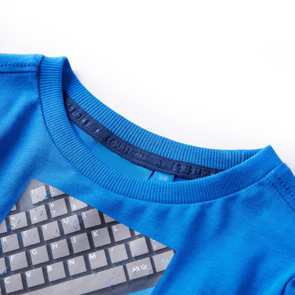 Vidaxl Child's Shirt à manches longues 92 Cobalt Blue