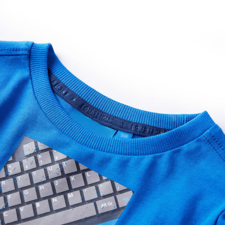 Vidaxl Child's Shirt à manches longues 92 Cobalt Blue