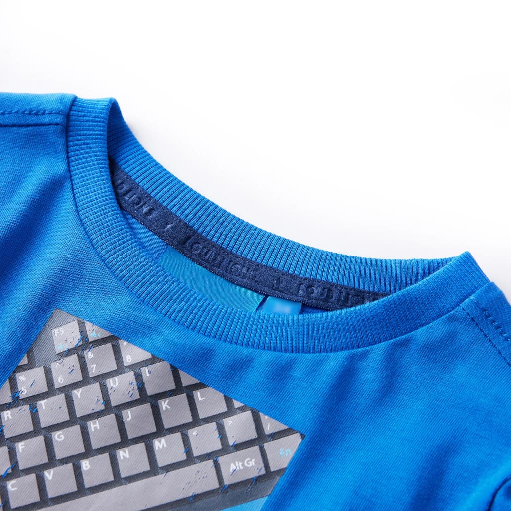 Vidaxl Child's Shirt à manches longues 104 Cobalt Bleu