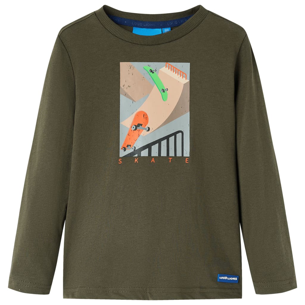 Vidaxl Child's Shirt à manches longues 92 Kakikientig